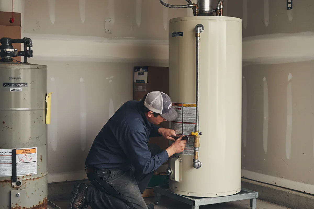 Water heater and shutoff valve replacement in West Hartford